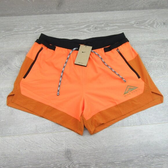 Nike Flex Stride Trail Running Shorts Men's Size Medium Mandarin NEW - Picture 2 of 12